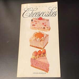 Vintage Cheesecake Cookbook with Colorful Cover